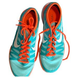 Nike Free 5.0 TR Fit 5 Training‎ Shoes Teal Orange White Women's Size 8.5